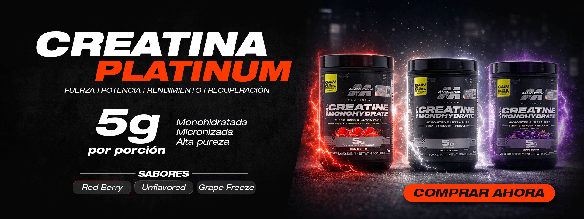 creatina monohidratada muscletech platinum colombia suplemento deportivo 5g por porcion